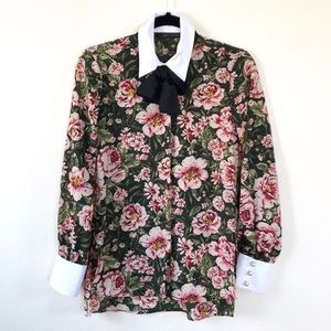 🙌🏾Host Pick🙌🏾 Zara Tropical Blouse-tie not inc